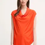 Halenka Sisley dámská, červená barva, hladká, 5FNTLQ08P