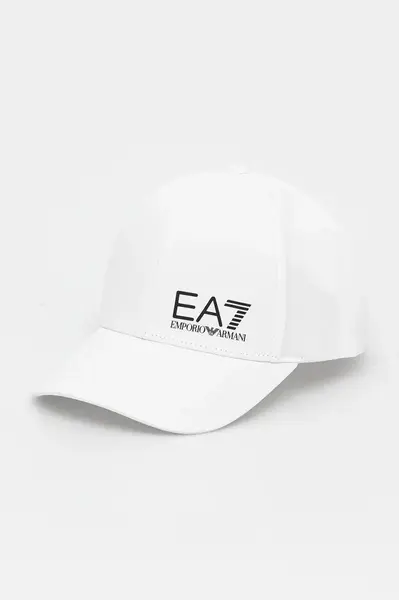 Bavlněná baseballová čepice EA7 Emporio Armani