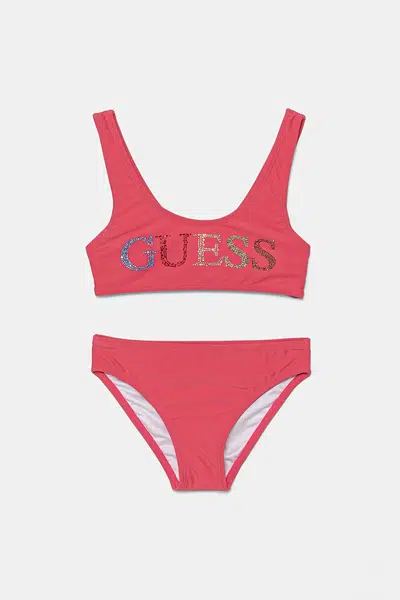 Dvoudílné dětské plavky Guess 2-pack růžová barva, J5GZ00 KCA60