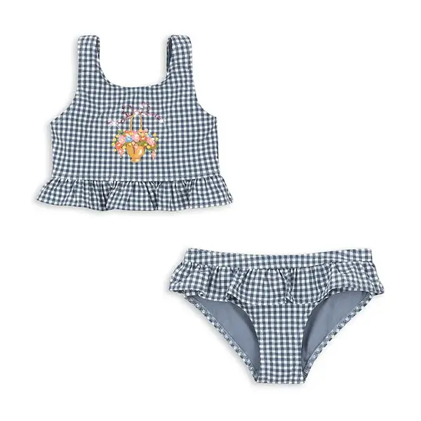 Dvoudílné dětské plavky Konges Sløjd SOLINE BIKINI modrá barva, KS103333