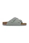 Semišové pantofle Birkenstock Zürich pánské, modrá barva, 1029184