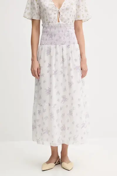 Sukně Pepe Jeans bílá barva, maxi, áčková, PL901223