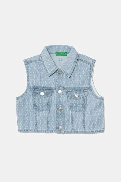 Dětská džínová vesta United Colors of Benetton
