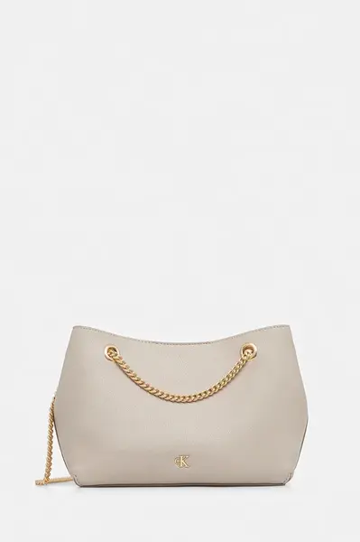 Kabelka Calvin Klein béžová barva, LV04F3205G