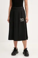 Sukně EA7 Emporio Armani černá barva, midi, áčková, AF15213.7W000198