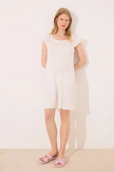 Noční košilka women'secret dámská, bílá barva, 3639176