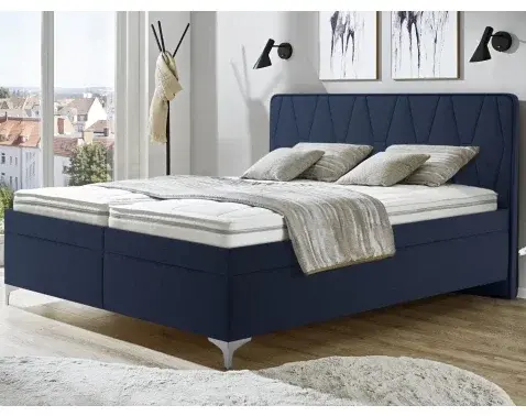 Postel Moosa 180x200 cm, námořnická modrá látka