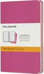 Sešity Moleskine Cahier, S, linkované, 3 ks - tm. růžové