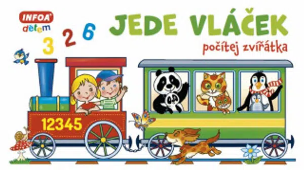 Jede vláček - Počítej zvířátka