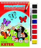 Krtek - Omalovánky s vodovými barvami a štětcem - Zdeněk Miler