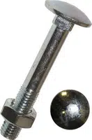 Dresselhaus Vratové šrouby M5x20 mm DIN 603 s 6hrannou maticí, pozinkované, sada 100 ks Velikost: M8x40 mm