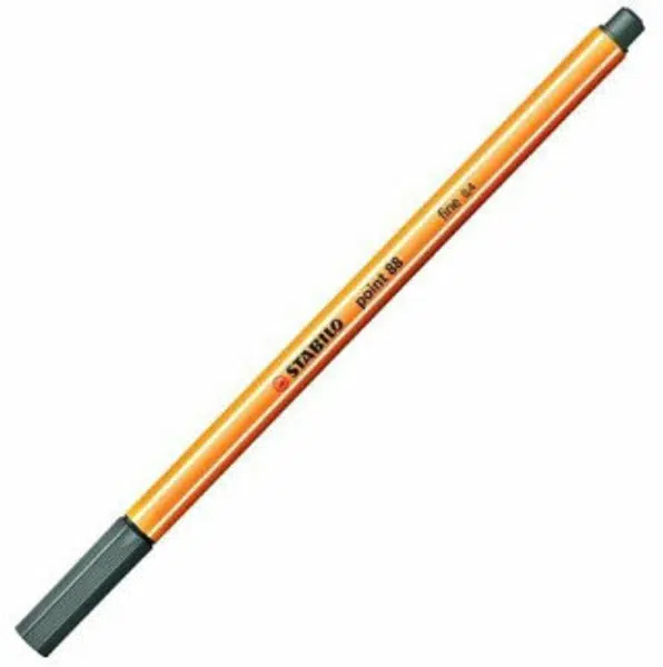 Popisovač STABILO point liner 88 šedý tmavě