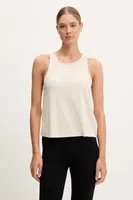 Tréninkový top EA7 Emporio Armani béžová barva, AF12956.7W000251