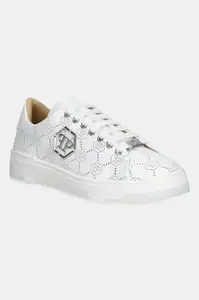 Philipp Plein Kožené tenisky Philipp Plein Lo-Top Monogram