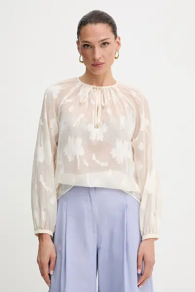Halenka Liu Jo dámská, béžová barva, vzorovaná, WA5322.T4304