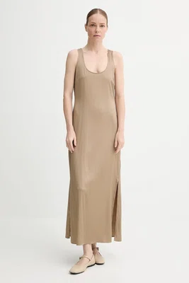 Šaty Marc O'Polo béžová barva, maxi, 503085421055