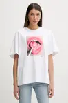Bavlněné tričko Fiorucci Lollipop Mouth Print Boxy T-Shirt