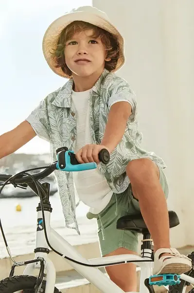 Dětská košile Mayoral zelená barva, 3115