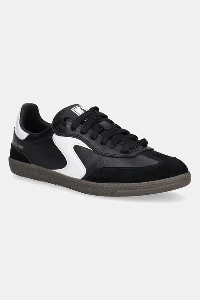 Kožené sneakers boty Skechers HOTSHOT černá barva, 185232