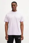 Bavlněné tričko adidas ALL SZN fialová barva, s aplikací, JI6400