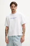 Bavlněné tričko Karl Kani bílá barva, s potiskem, 60300356
