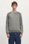 Vlněný svetr Paul Smith pánský, šedá barva, M1R-246Z-P02585