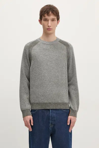Vlněný svetr Paul Smith pánský, šedá barva, M1R-246Z-P02585