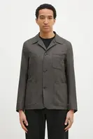 Vlněné sako Paul Smith šedá barva, M1R-017X-P02569