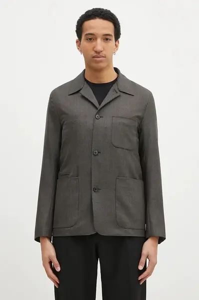 Vlněné sako Paul Smith šedá barva, M1R-017X-P02569