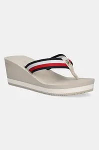 Žabky Tommy Hilfiger TH CORPORATE WEDGE BEACH SANDAL