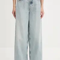Džíny Tommy Jeans dámské, modrá barva, DW0DW20015