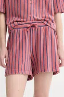 Bavlněné šortky Marc O'Polo dámské, oranžová barva, high waist, 5000006522