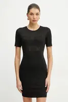 Šaty Armani Exchange černá barva, mini, XW001183 AF11957