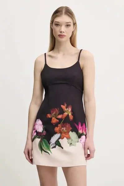 Šaty Desigual LE MANS černá barva, mini, 25SWVW16