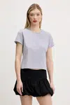 Bavlněné tričko Abercrombie & Fitch modrá barva, KI139-5266