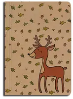 Notes prázdný A6 kraft Srnec