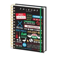 Blok A5 kroužkový linkovaný Přátelé