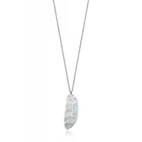 Viceroy Půvabný ocelový náhrdelník s peříčkem Kiss 15123C01000