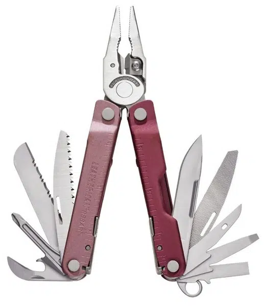 Leatherman nůž multitool rebar heathered cranberry/stealth