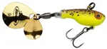 Berkley nástraha pulse spintail brown chartreuse - 5 cm 5 g