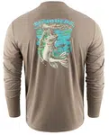 Grundéns funkční uv triko bass popper ls tech tee otter - m