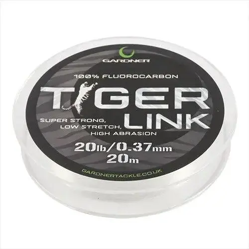 Gardner fluorocarbonový vlasec tiger link 20 m - 0,37 mm 20 lb