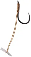 Korum navázané háčky quickstop hook hairs barbless 4 ks - velikost háčku 14