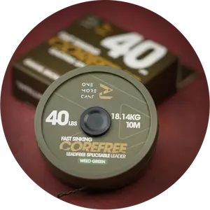 One more cast bezolovnatá šňůrka corefree leadfree leader 10 m 40 lb - weed green