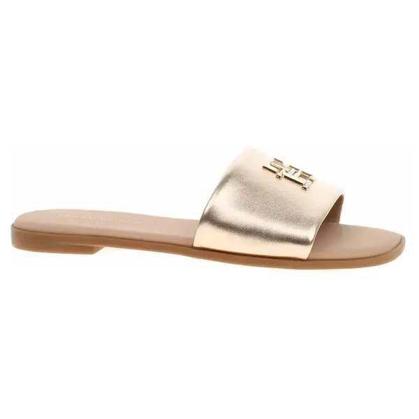 Dámské pantofle Tommy Hilfiger FW0FW08807 0HS Gold 38