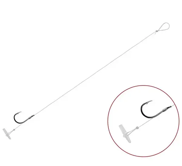Delphin návazec feederový flr quickstop 6 ks - 8 cm #6 0,22 mm