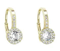 Evolution Group - Pavona Elegantní pozlacené náušnice s krystaly 11202.1