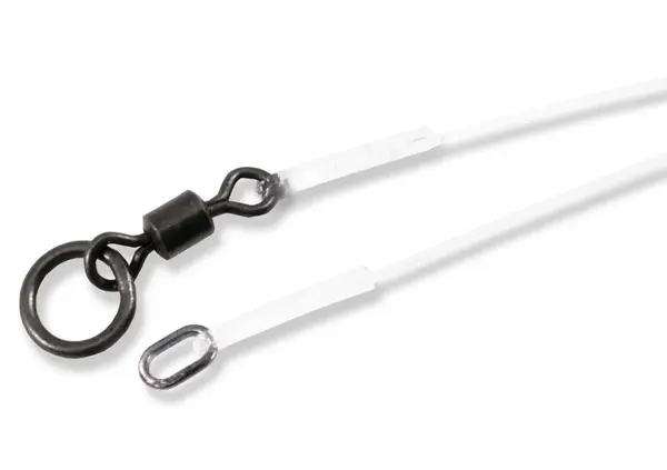 Carp´r´us stiff link na kombinované montáže oval ring a ring swivel - 6,5 cm 90 lb