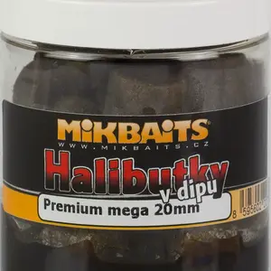 Mikbaits chytací halibutky  v dipu 20 mm 250 ml-red fish