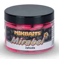 Mikbaits mirabel fluo boilie 150 ml 12 mm - jahoda